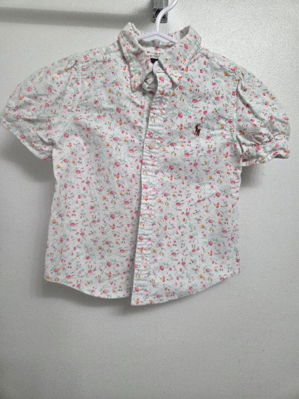 Polo Ralph Lauren short-sleeve button-down shirt for toddler.